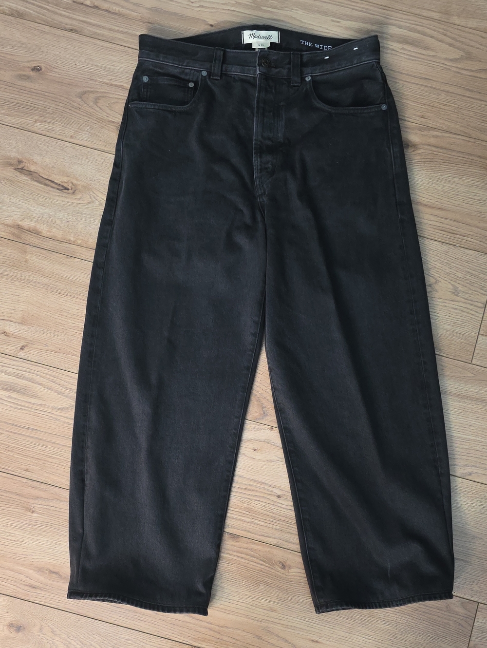 Madewell Black The Wide Leg Jeans